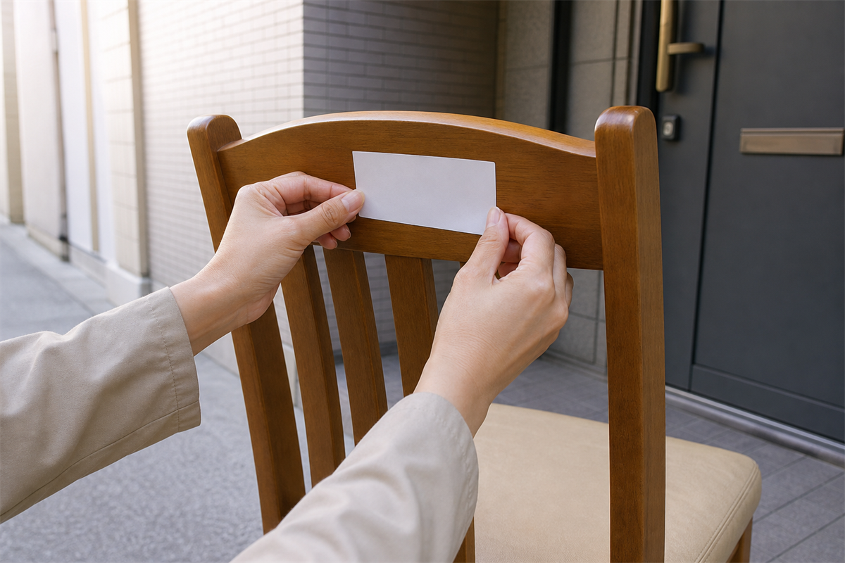 粗大ごみ処理手数料券を購入する手元