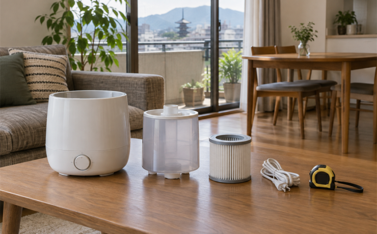 京都市で処分する前にタンクやフィルターを分けて確認する加湿器